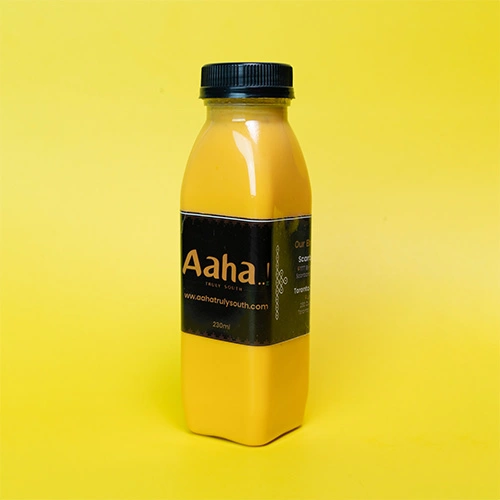 Refreshing badam milk (almond milk) served cold