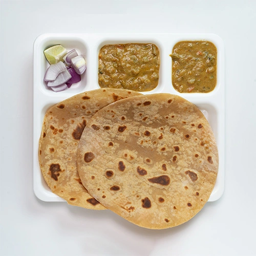 Soft chapathi served with curry