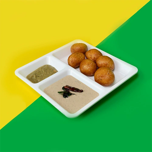Crispy mysore bonda served with chutney